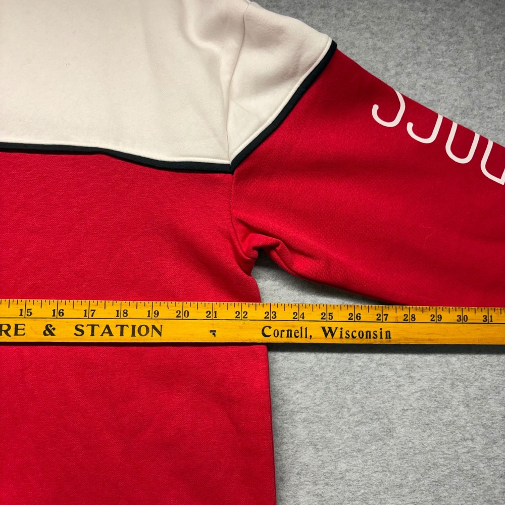 Champion Georgia Bulldogs Sweatshirt Mens Large Red White Colorblock NCAA UGA - Picture 6 of 8